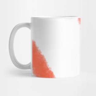 Blue red watercolor abstract art Mug